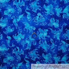BonEful Fabric FQ Cotton Quilt Green Grass Purple Lavender Flower Field Scenic S