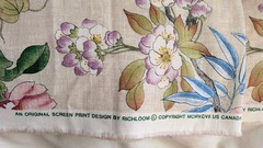 Vintage Richloom Floral Cotton 54″ Wide Upholstery Fabric 6 Yards 10 Inches