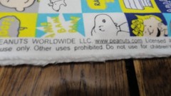 Peanuts Worldwide 2021 Flannel Fabric Checks Comic Grid 1 yd x 44″Snoopy & Gang