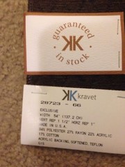 Kravet Fabrics Sample 17.5″h x 17″w Brown Diamond Textured Great for a Pillow!