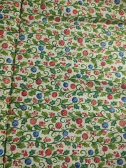 Cotton Quilt Fabric Lot of 5 Christmas Holiday Prints Holly/Gold tones 3+ yds