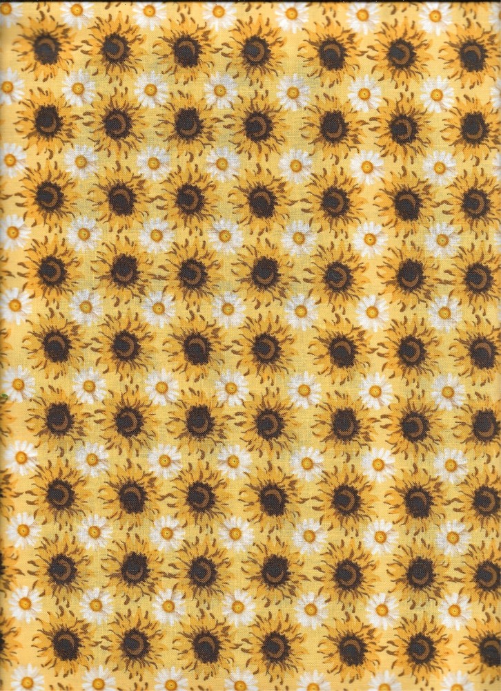 100% cotton floral fabric “Sunflower Sunshine” by Springs Creative