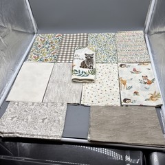 Quilting Fabric – A Lot Of (11) 1/2 Yard Quilting Fabric Pieces Woods Themed
