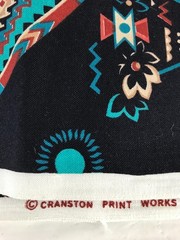 3 Yards Cranston VIP 110″x44″ Southwestern Tribal Aztec on Black Cotton Fabric