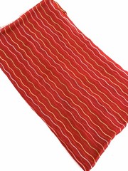 Vtg 1970s Liberty Of London Cotton Batiste Abstract Stripe Rust 32”x 4+ yds New