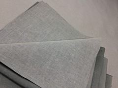 Brown Faux Leather & Grey Suede 10 Piece Fabric Bundle- 18″ x 18″