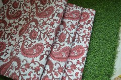 15 Yard Hand Block Paisley Print 100%Cotton Fabric NO TARRIF CHARGES 100%✅ZK_162