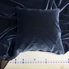 Fabric By The Yard Midnight Blue Mohair Velvet Lustrous Sheen 51” See Descriptio