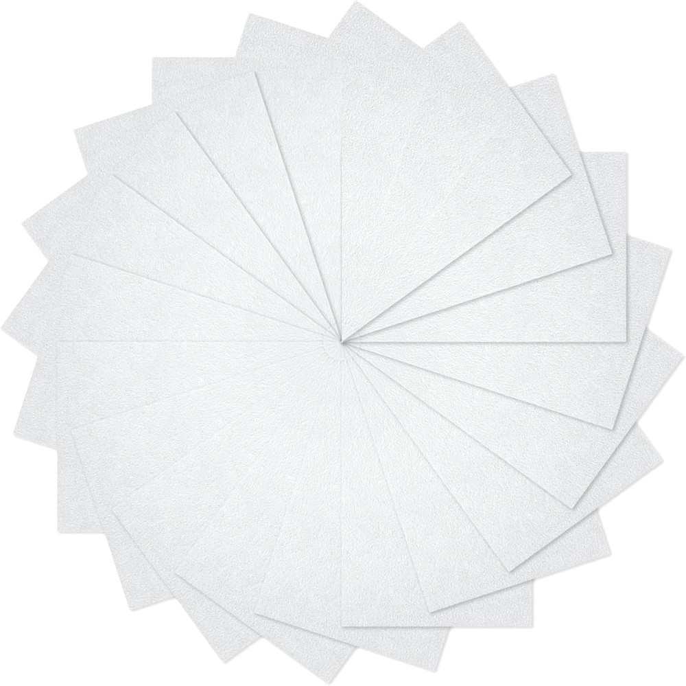 20Pcs White Felt Fabric Sheets 8 X 12 Inches Felt Squares Assorted Color Nonwove