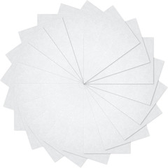 20Pcs White Felt Fabric Sheets 8 X 12 Inches Felt Squares Assorted Color Nonwove