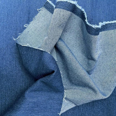 -2-Yard 9 Oz Indigo Blue Denim Fabric for Sewing, Crafting |Medium-Weight Denim