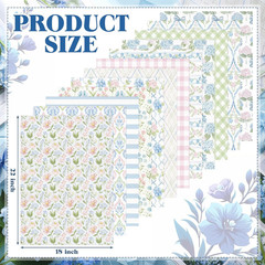 12 Pcs Spring Hydrangea Floral Cotton Fabric Bundles 18 X 22 Inch Floral Fat Qua