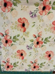 Magic Moon Floral Pastels apparel quilt print home decor fabric two (2) yd piece