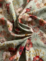 Luxury dress fabric. Made in Italy. Cotton 60%, linen 40%
