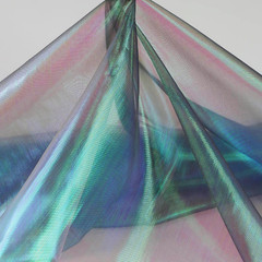 Annycraft Sheer Iridescent Organza Fabric 58 Inches Wide – 5 Yards Precut –