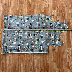 Kids Under Cover Blue Children Playing Walking Pets Thimbleberries 0.7 Yards