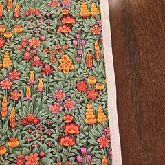 Vintage Floral Fabric Freedom Cotton for Quilting etc Jungle Fun 24 x 43 inches