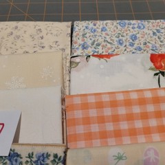 LOT OF 15 FAT QUARTERS COTTON FABRIC ASSTD COLORS & DESIGNS lot 27