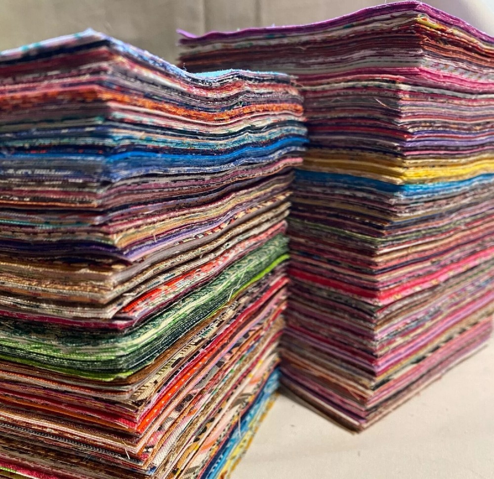 November SALE! 100 Cotton Random Fabric Scraps- Quilting/Craft
