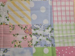 Loralie Designs Precious Patchwork Pastel Crib Quilt Fabric Panel 36″x44″