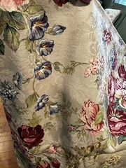 Moda Fabric South Hampton Pink Maroon ROSES Brocade DECORATOR 2yrds x 52in