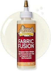 Aleene’s Fabric Fusion Glue 4 oz, Permanent and Washable Adhesive, No-Sew Fab…