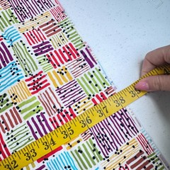 windham quilting cotton fabric stripes squares multicolored 38×43 1 yards
