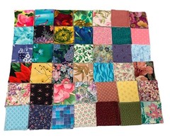 Fabric Squares Precut 2″ Pack 168 Pieces Floral Patterns Quilting Sewing Craft