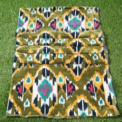 Green Soft Velvet Print Fabric Indian Dress Sewing Upholstery Velvet By Yard