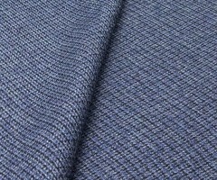 Blue Black Small Check Wool Fabric Suiting Fabric By Dormeuil, 2.50m x 1.50m