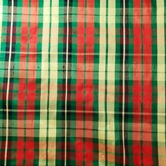 Green Red Yellow Christmas Plaid Silk Dupioni Fabric Iridescent 42″ by the Yard