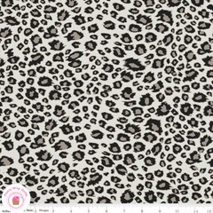 Riley Blake ANIMAL KINGDOM 696G Gray Black Leopard Skin Quilt Fabric