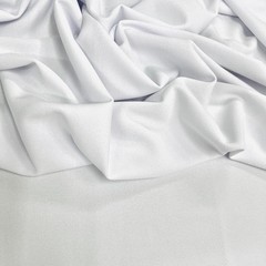 Chey WHITE Stretch Crepe Scuba Techno Knit Polyester Spandex Fabric for Bows, T
