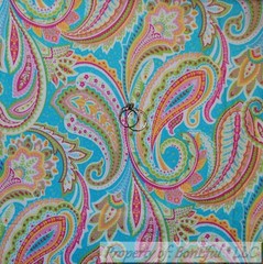 BonEful FABRIC FQ Cotton Quilt White Black B&W Pink Lady Girl Block VTG Fashion