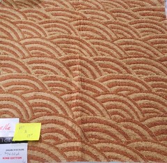 Isabelle de Borchgrave Fabric Granulite Canyon Burnt Orange Tan Gold Sample 17″