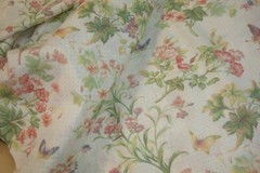 3.66 yds Cotton Sheeting Garden Floral polka dot Quilt Craft Pillow 48″ x 132″