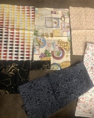 Stash Builder Novelty Florals Batik 20 Different Remnants Pieces READ for Sizes