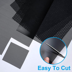 5 Sheets Black Fursuit Eye Mesh PVC 0.5mm Waterproof Craft Cosplay Material