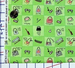 Girlfriend Purses Travel Trip Accessories Daisy Kingdom Cotton fabric 32″ inches