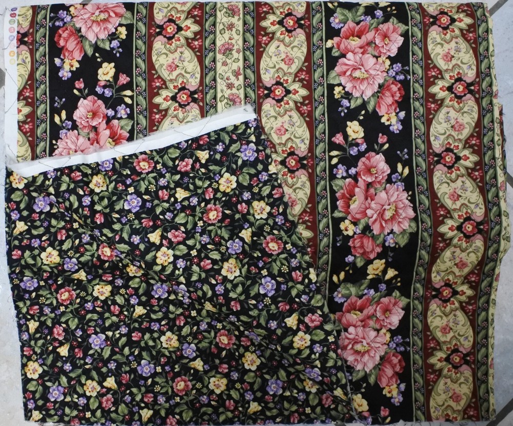 Quilted Double Sided Fabric 2 Pieces Total 5 Yds. 22 in Long. x 42″ Wide