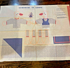 YOU CHOOSE! Fabric PANELS Cow Goose Animals, Cut & Sew Uncut Vintage calico
