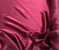 Burgundy Red – 100% Silk Charmeuse Fabric