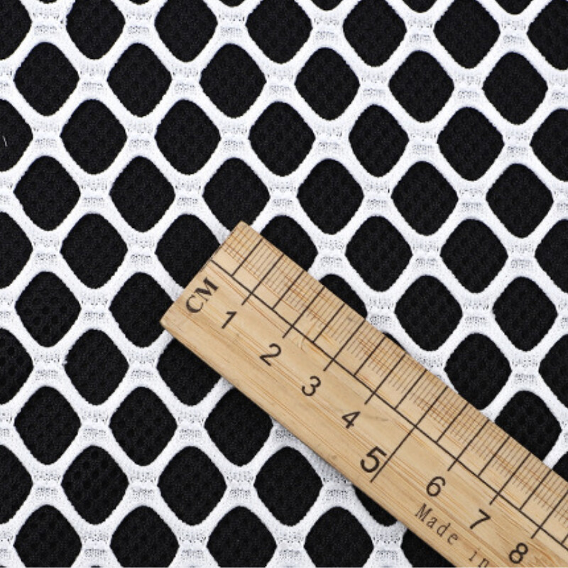 39 X 66 Inches Mesh Fishnet Fabric Net Cloth 10mm Hole for Sportswear Hat Lined