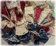 Vintage Quilt Scrap Cutter Quilt Scrap Pieces Slow Stitch, Junk Journal, Bag 8