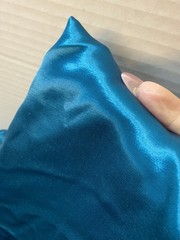 Turquoise Silky Satin Fabric 5 Yards x 60” Wide Luxury Sewing Dress Decor