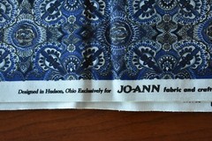 By 1/2 Yd, Blue Medallions on Quilt Cotton, Jo-Ann, Hudson Ohio, N5436