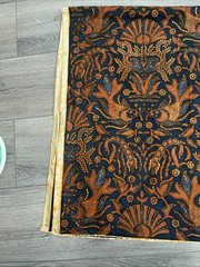 Fabric traditional Indonesian hand-drawn batik fabric 94×40”
