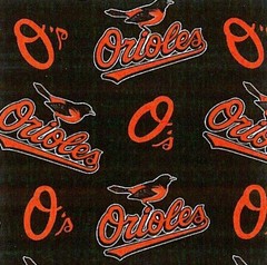 Baltimore Orioles MLB Pro Sports Team Baseball Print Fleece Fabric s6568bf