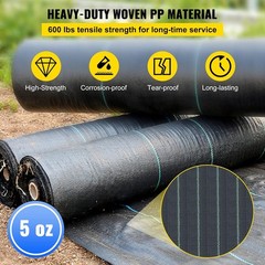 Versatile 13x108ft Landscape Fabric – Ideal for Gardening and Drainage Works