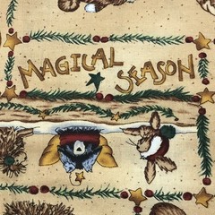 Frosty Friends Teresa Kogut Northern Christmas Cotton Fabric 1/2 Yd 18″ x 45”